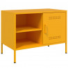 Szafka pod telewizor, musztardowa, 68x39x50,5 cm, stalowa