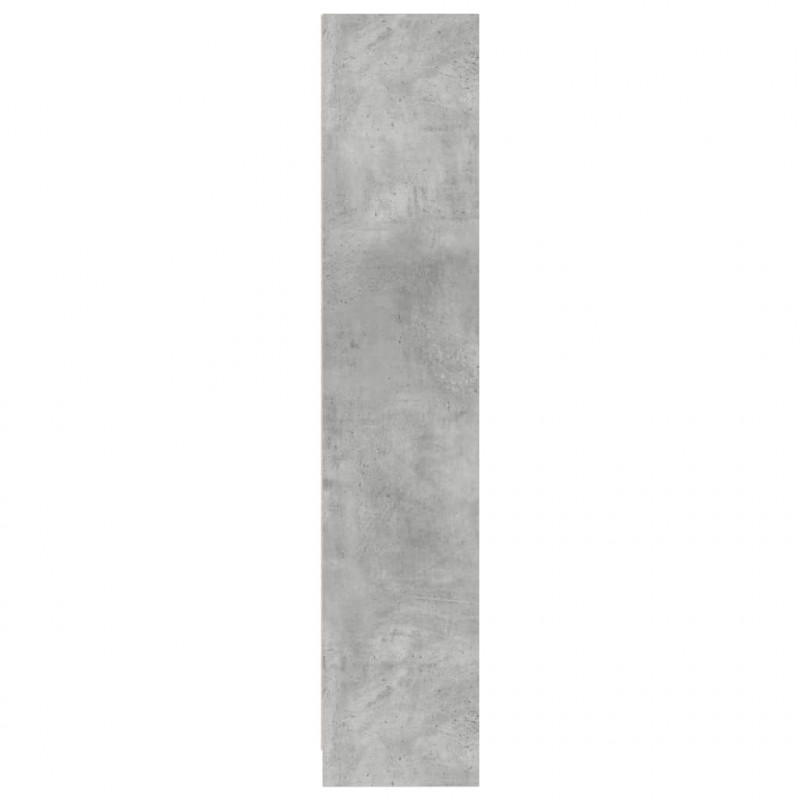 Regał, szarość betonu, 57x28,5x107,5cm, materiał drewnopochodny