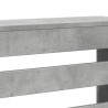 Osłona na grzejnik, szarość betonu, 104x20x82 cm