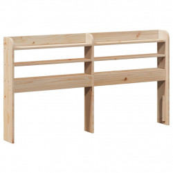 Wezgłowie do łóżka, z półkami, 160 cm, lite drewno sosnowe