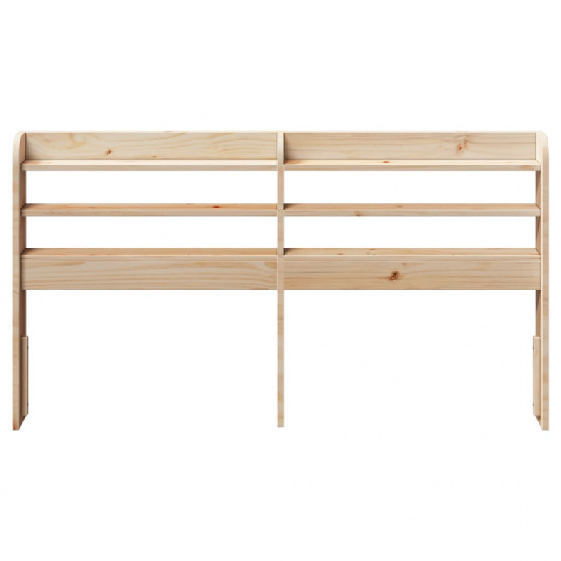 Wezgłowie do łóżka, z półkami, 160 cm, lite drewno sosnowe