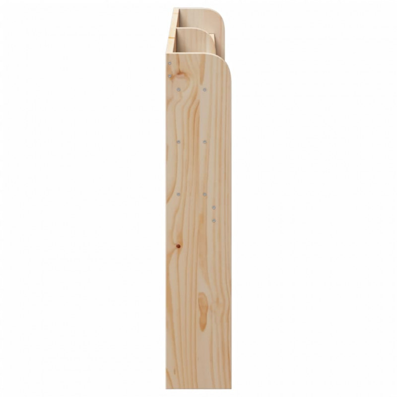 Wezgłowie do łóżka, z półkami, 160 cm, lite drewno sosnowe