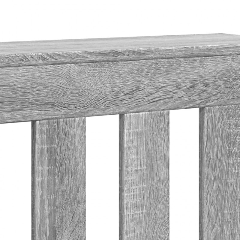 Osłona na grzejnik, szary dąb sonoma, 104x20x82 cm