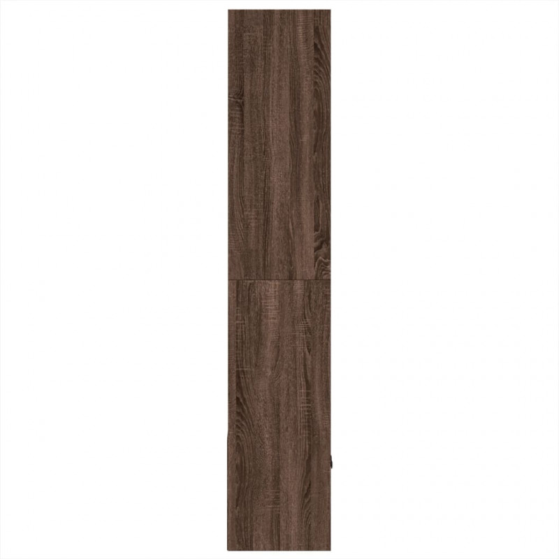 Regał, brązowy dąb, 70x36x189 cm, materiał drewnopochodny