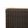 7-cz. zestaw mebli barowych do ogrodu, z poduszkami, brązowy