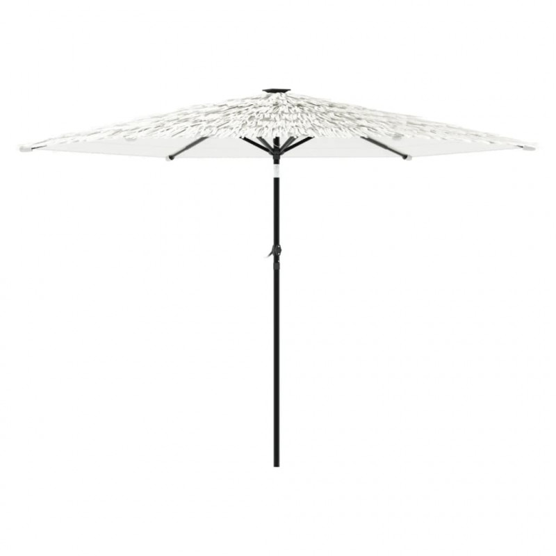Parasol ogrodowy na stalowym słupku, biały, 288x288x225 cm