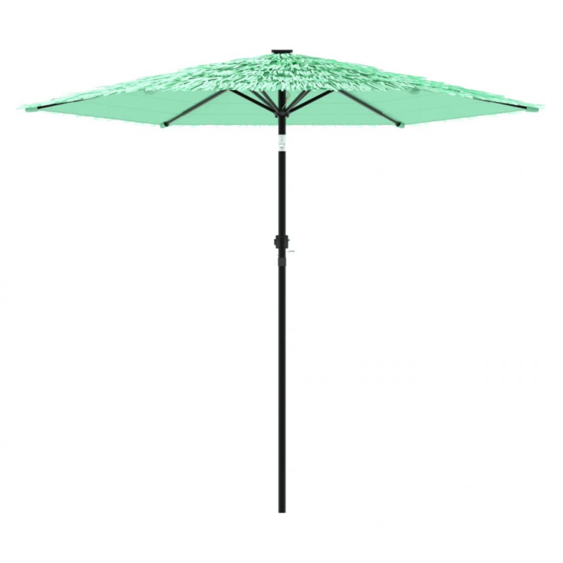 Parasol ogrodowy na stalowym słupku, zielony, 268x268x226 cm