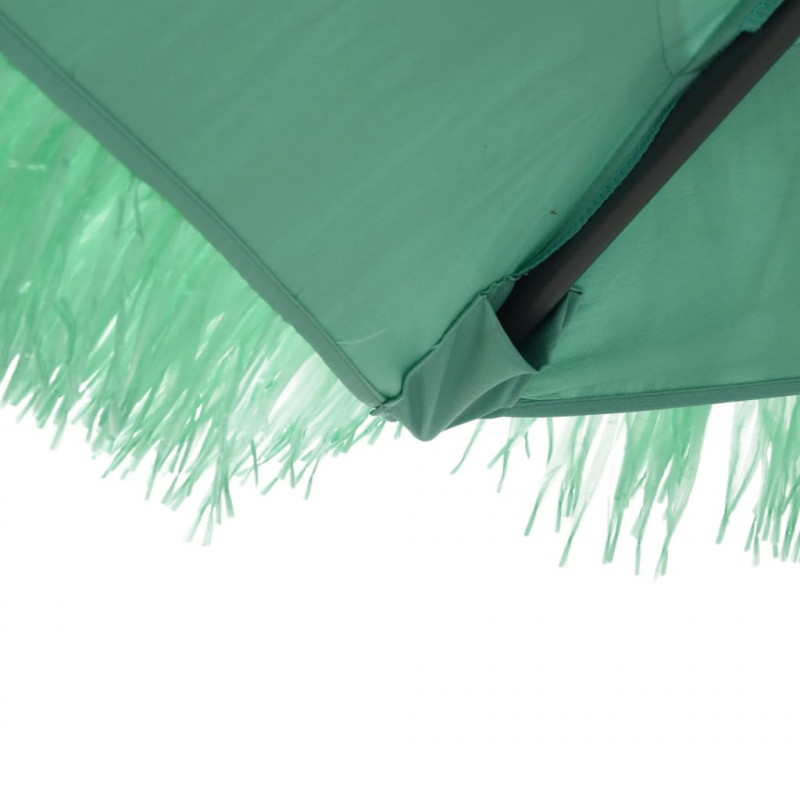 Parasol ogrodowy na stalowym słupku, zielony, 268x268x226 cm