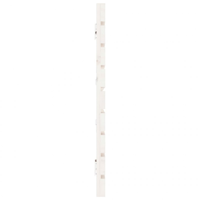 Wezgłowie łóżka, białe, 166x3x63 cm, lite drewno sosnowe