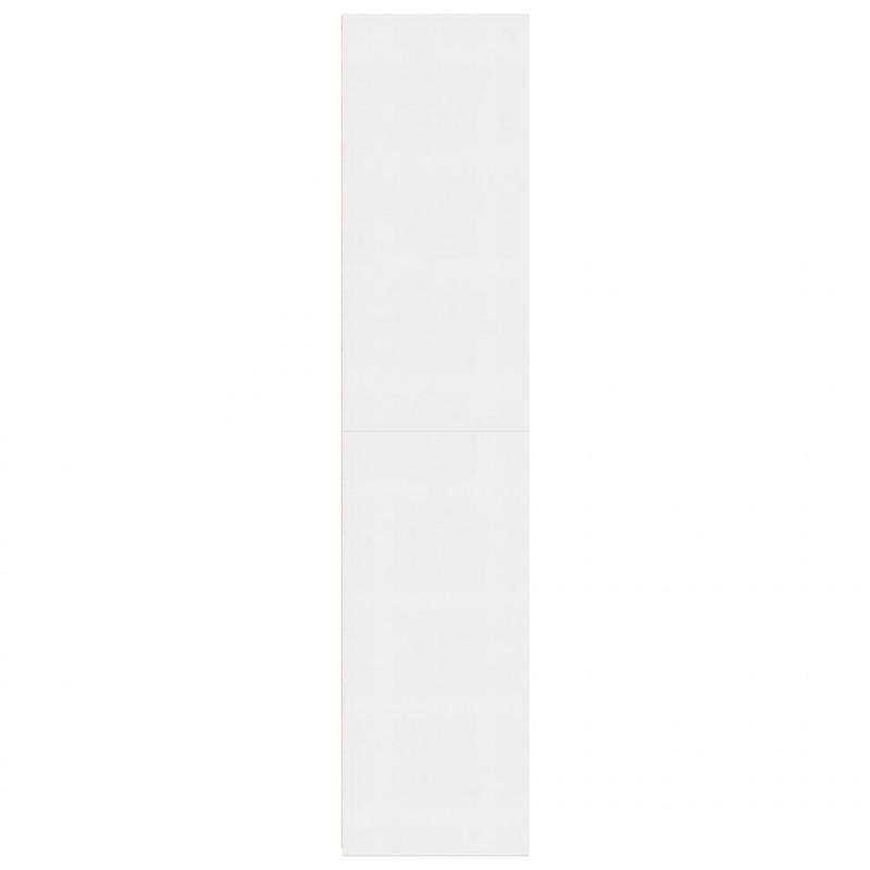 Wysoka szafka, biała, 50x41x185 cm, materiał drewnopochodny