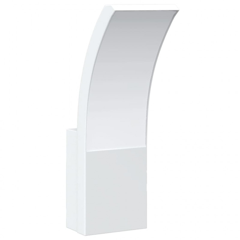 Kinkiety zewnętrzne LED, 2 szt., białe, odlewane aluminium