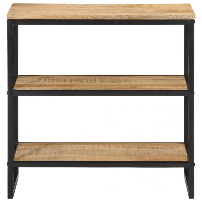 Stolik konsolowy, 70x35x70 cm, surowe drewno mango