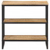 Stolik konsolowy, 70x35x70 cm, surowe drewno mango