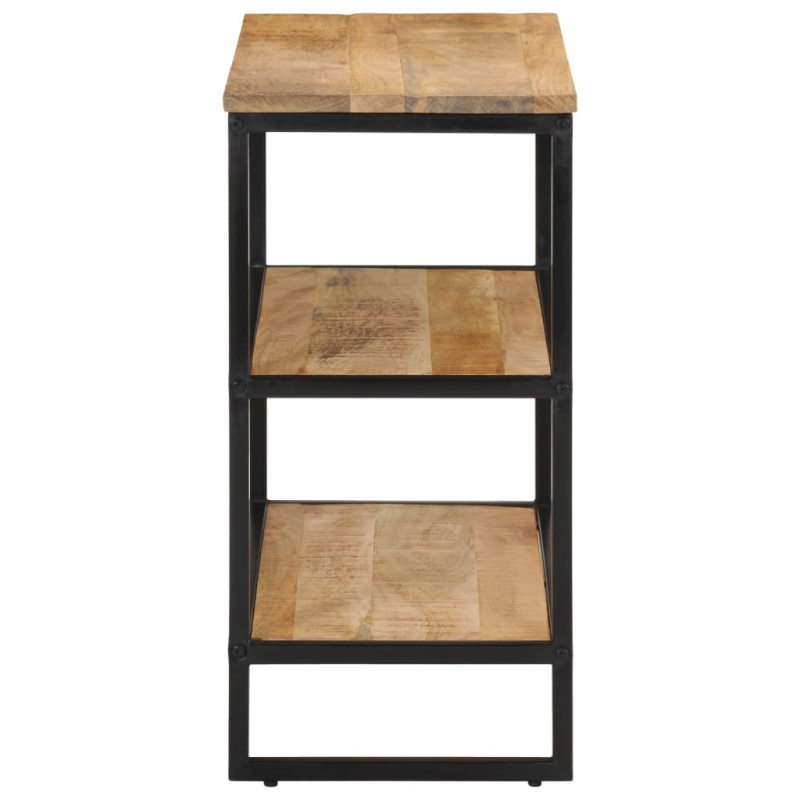 Stolik konsolowy, 70x35x70 cm, surowe drewno mango