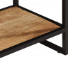 Stolik konsolowy, 70x35x70 cm, surowe drewno mango