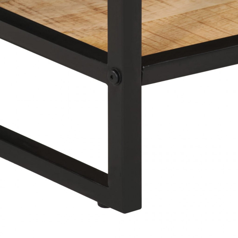 Stolik konsolowy, 70x35x70 cm, surowe drewno mango