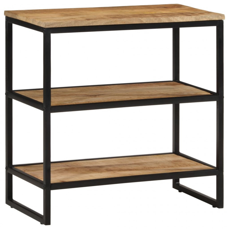 Stolik konsolowy, 70x35x70 cm, surowe drewno mango