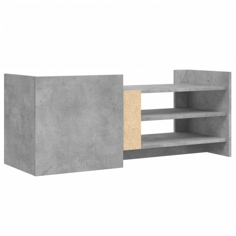 Szafka pod TV, szarość betonu, 100x35x40 cm