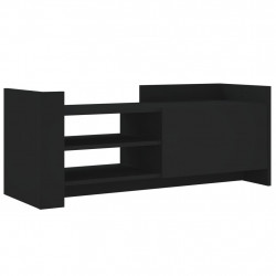 Szafka pod TV, czarna, 100x35x40 cm, materiał drewnopochodny