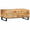 Stolik kawowy, 100x55x40 cm, lite surowe drewno mango