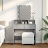Toaletka z oświetleniem LED, szarość betonu, 80x41x144,5 cm