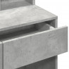 Toaletka z oświetleniem LED, szarość betonu, 80x41x144,5 cm