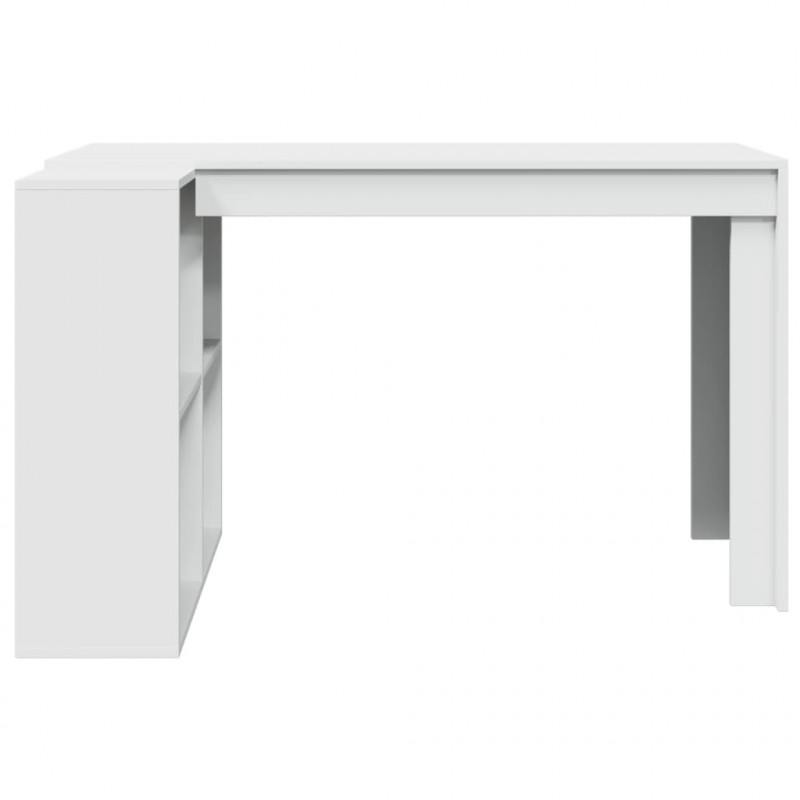 Biurko, białe, 123,5x73,5x75 cm, materiał drewnopochodny