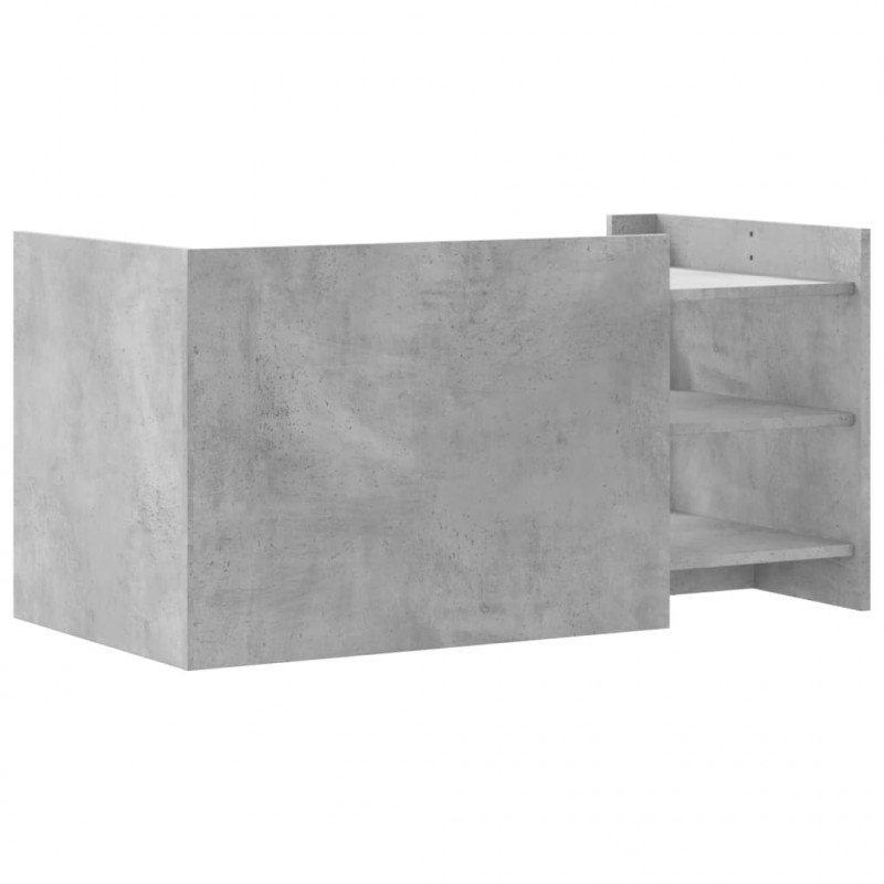 Stolik kawowy, szarość betonu, 100x50x50 cm