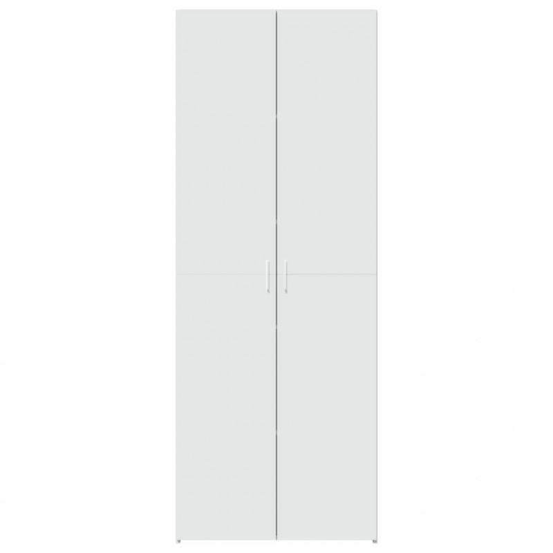 Wysoka szafka, biała, 70x42,5x185 cm, materiał drewnopochodny