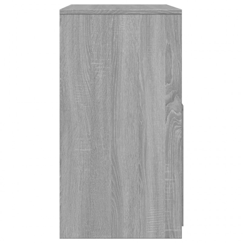 Toaletka ze stołkiem, szary dąb sonoma, 60x40x113,5 cm