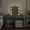 Toaletka z oświetleniem LED, szarość betonu, 100x40x130 cm