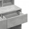 Toaletka z oświetleniem LED, szarość betonu, 80x41x134,5 cm