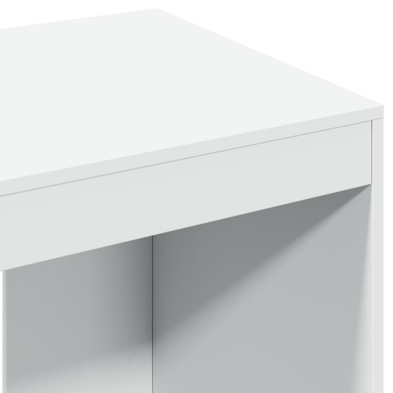Biurko, białe, 103,5x56,5x94 cm, materiał drewnopochodny