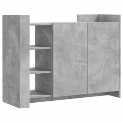 Szafka, szarość betonu, 100x35x75 cm, materiał drewnopochodny