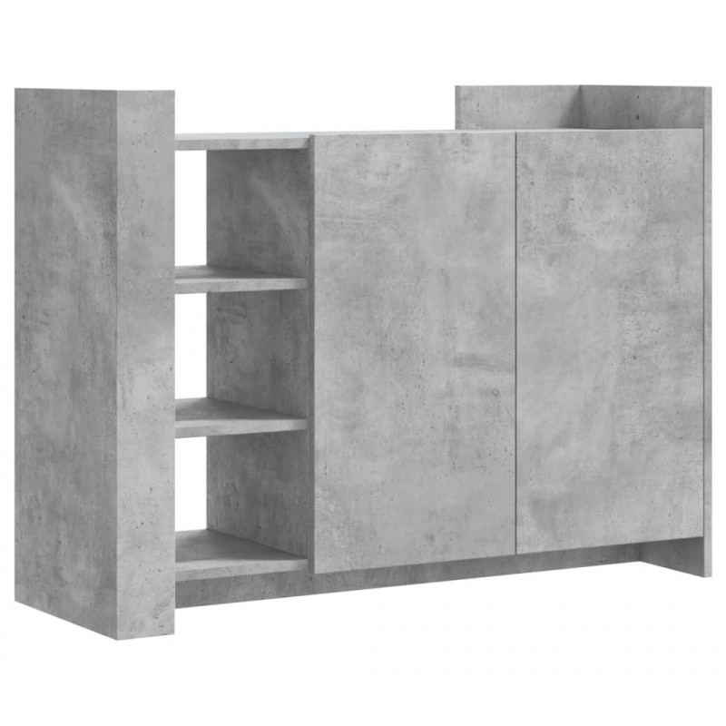 Szafka, szarość betonu, 100x35x75 cm, materiał drewnopochodny