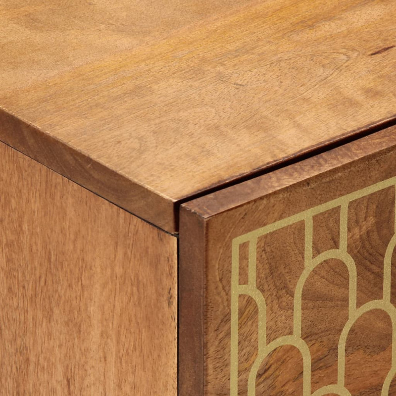 Szafka nocna, 40x33x46 cm, lite drewno mango