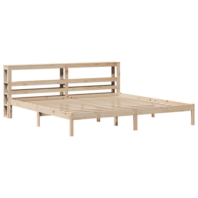 Rama łóżka bez materaca, 180x200 cm, lite drewno sosnowe