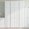 Wysoka szafka, biała, 80x42,5x249 cm, materiał drewnopochodny