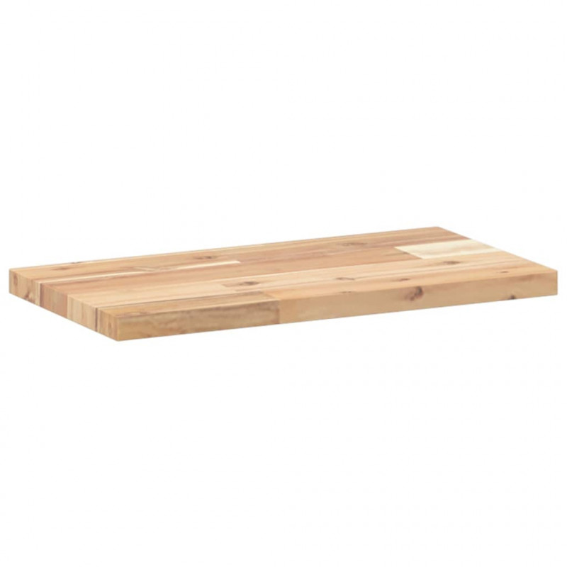 Półki ścienne, 4 szt., 40x20x2 cm, surowe lite drewno akacjowe