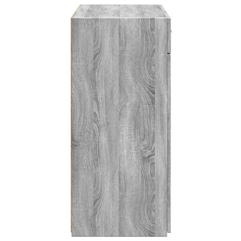 Szafka, szary dąb sonoma, 80x42,5x93cm, materiał drewnopochodny