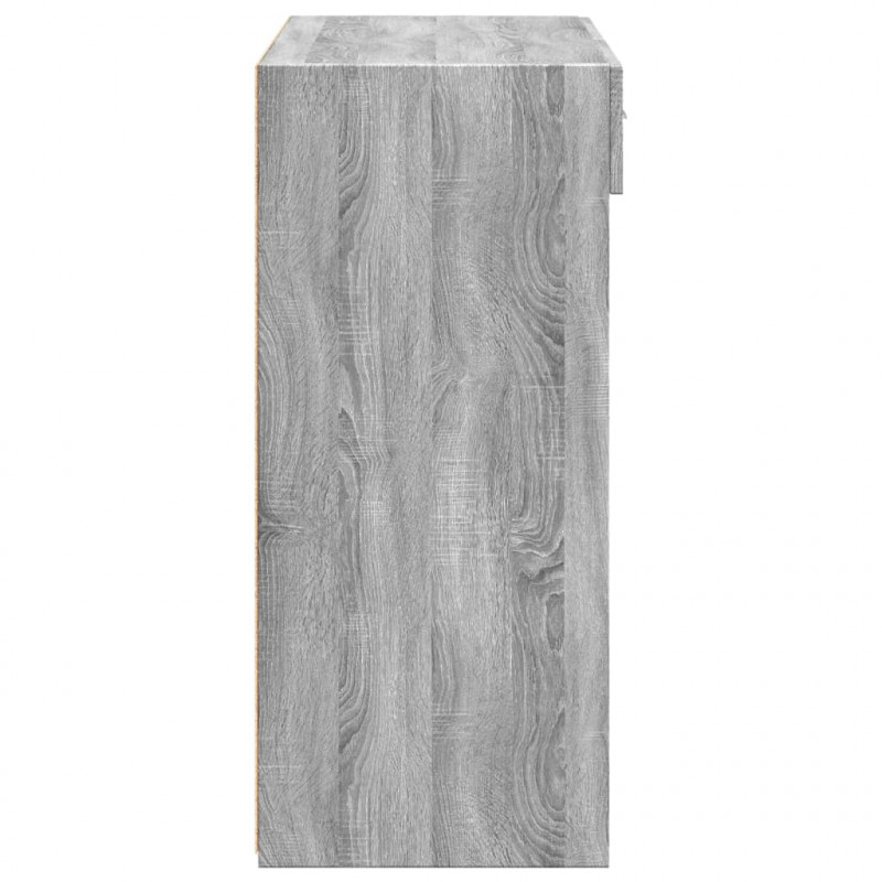 Szafka, szary dąb sonoma, 80x42,5x93cm, materiał drewnopochodny