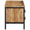 Szafka pod TV, 90x35x40 cm, surowe lite drewno mango