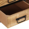 Szafka pod TV, 90x35x40 cm, surowe lite drewno mango