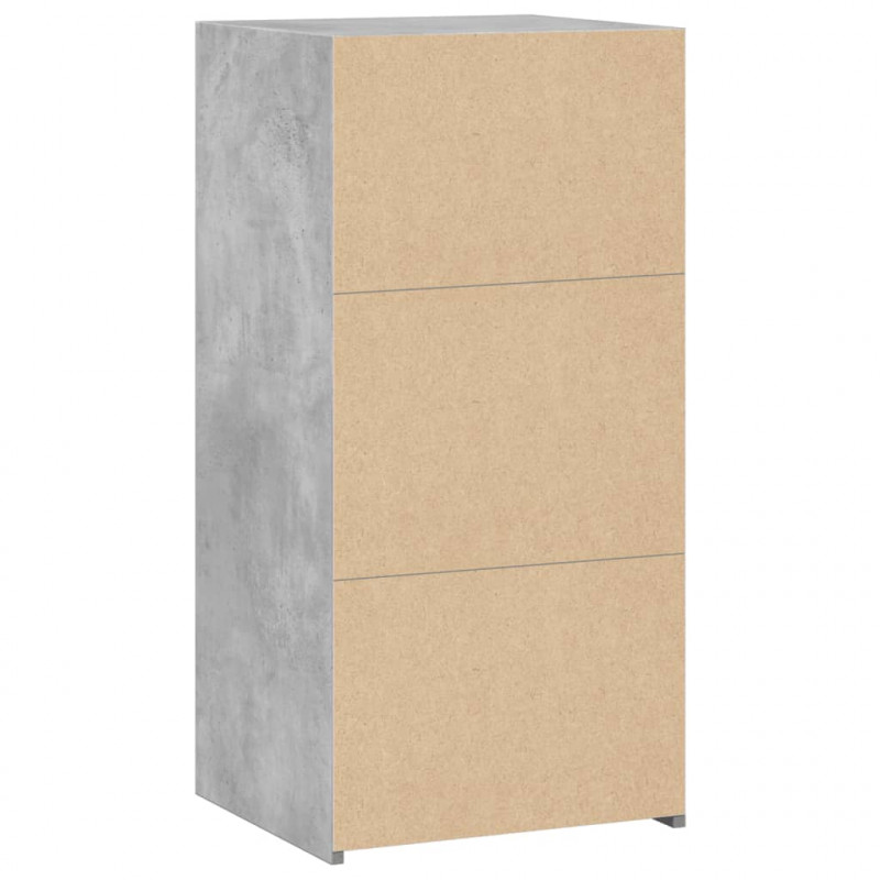 Szafka, szarość betonu, 45x41x93 cm, materiał drewnopochodny