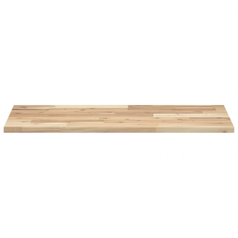 Półki ścienne, 2 szt., 100x40x2 cm, surowe lite drewno akacjowe