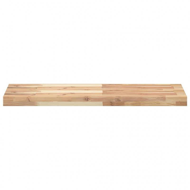 Półki ścienne, 2 szt., 100x30x4 cm, surowe lite drewno akacjowe