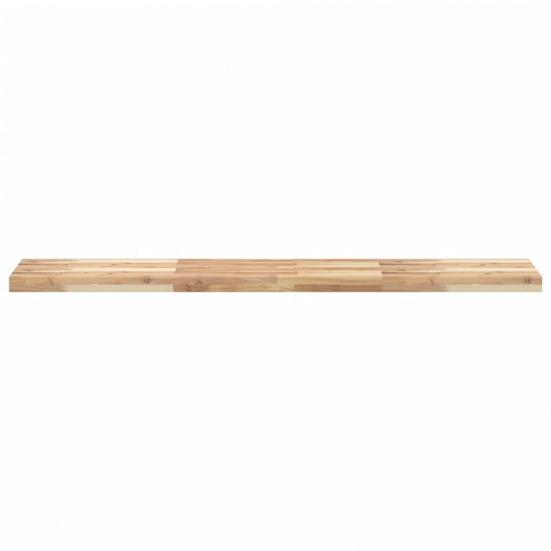 Półki ścienne, 3 szt., 120x30x4 cm, surowe lite drewno akacjowe
