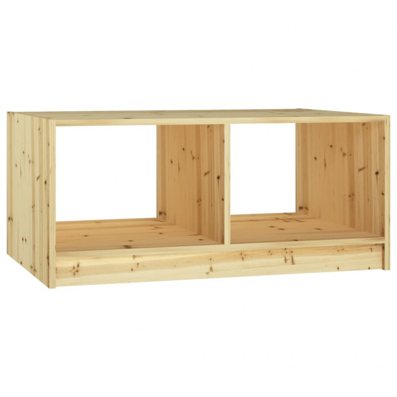 Stolik kawowy, 75x50x33,5 cm, lite drewno jodłowe