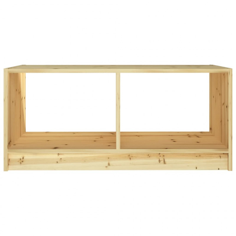 Stolik kawowy, 75x50x33,5 cm, lite drewno jodłowe