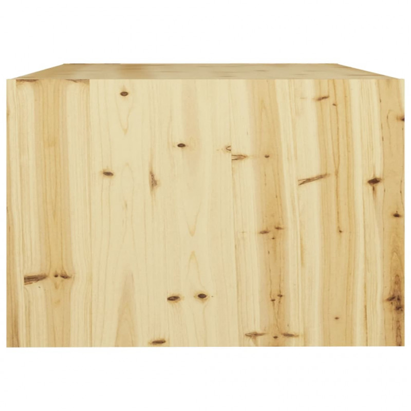 Stolik kawowy, 75x50x33,5 cm, lite drewno jodłowe